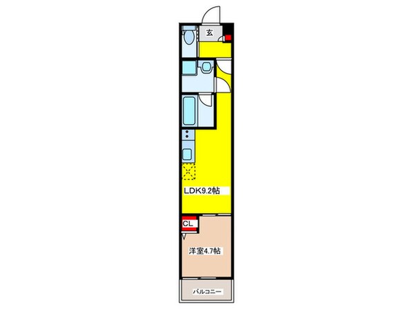 クレアール菱屋東の物件間取画像